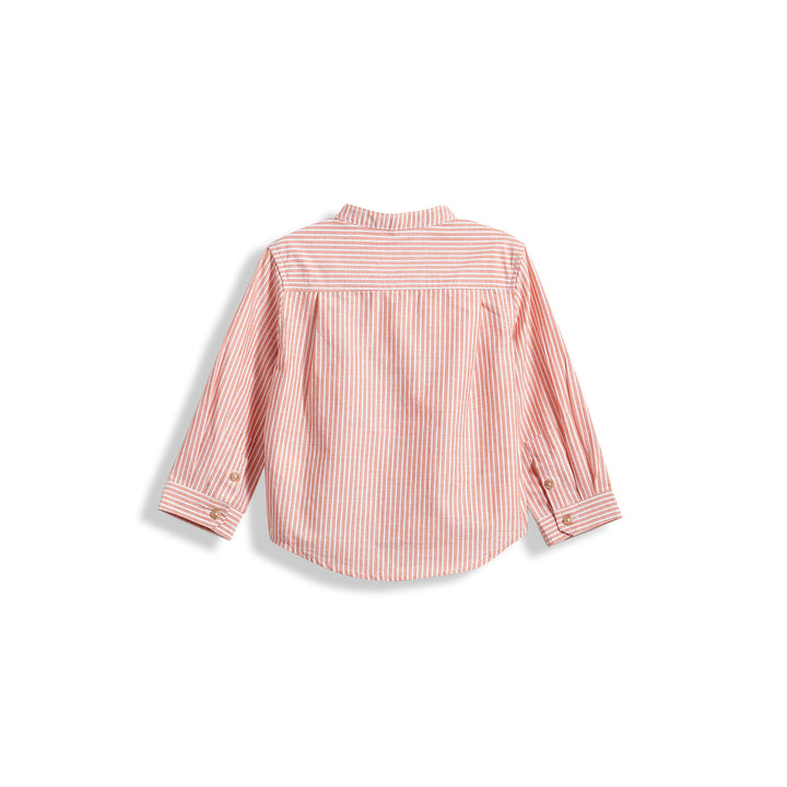 Poney Boys Yarn Dyed Striped Long Sleeve Shirt