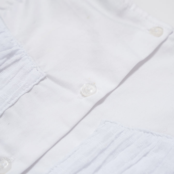 Poney Girls Sleeveless Blouse with Lace Ruffles