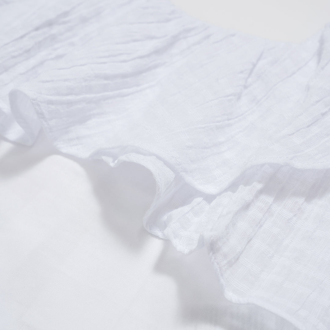 Poney Girls Sleeveless Blouse with Lace Ruffles