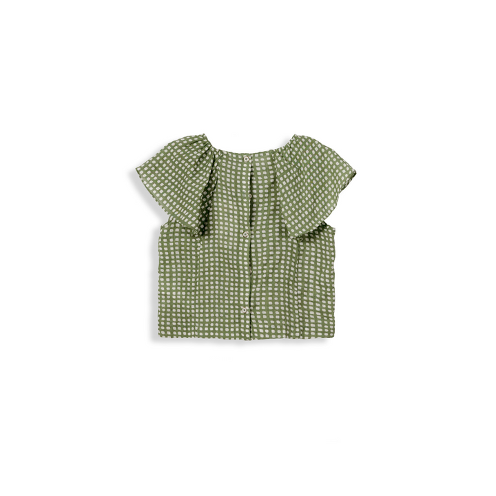 Poney Girls Printed Ruffle Blouse