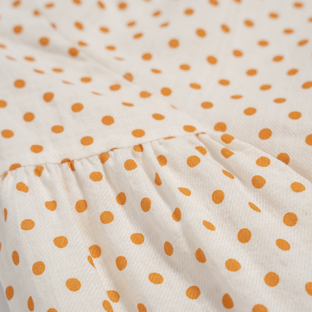 Poney Girls Frills Blouse with Dot Prints