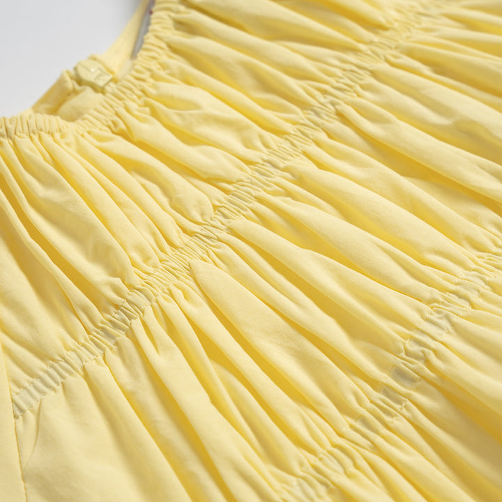 Poney Girl Dress with Gather Details