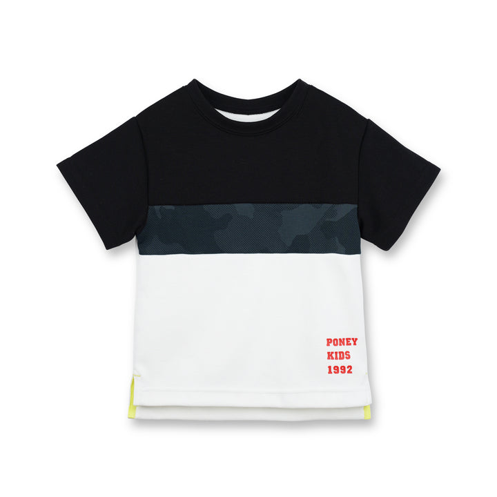 Poney Boys White Blocking Colour Oversized Tee