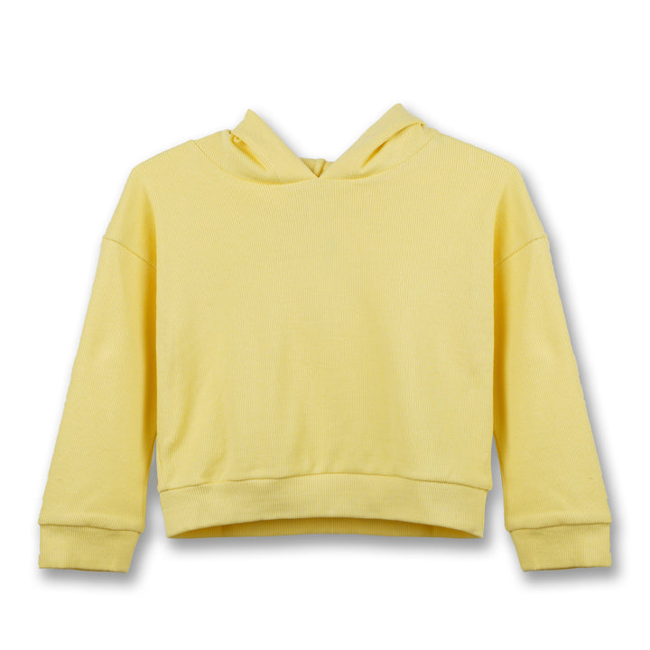 Poney Girls Yellow 2-piece Hoodie & Shorts Set