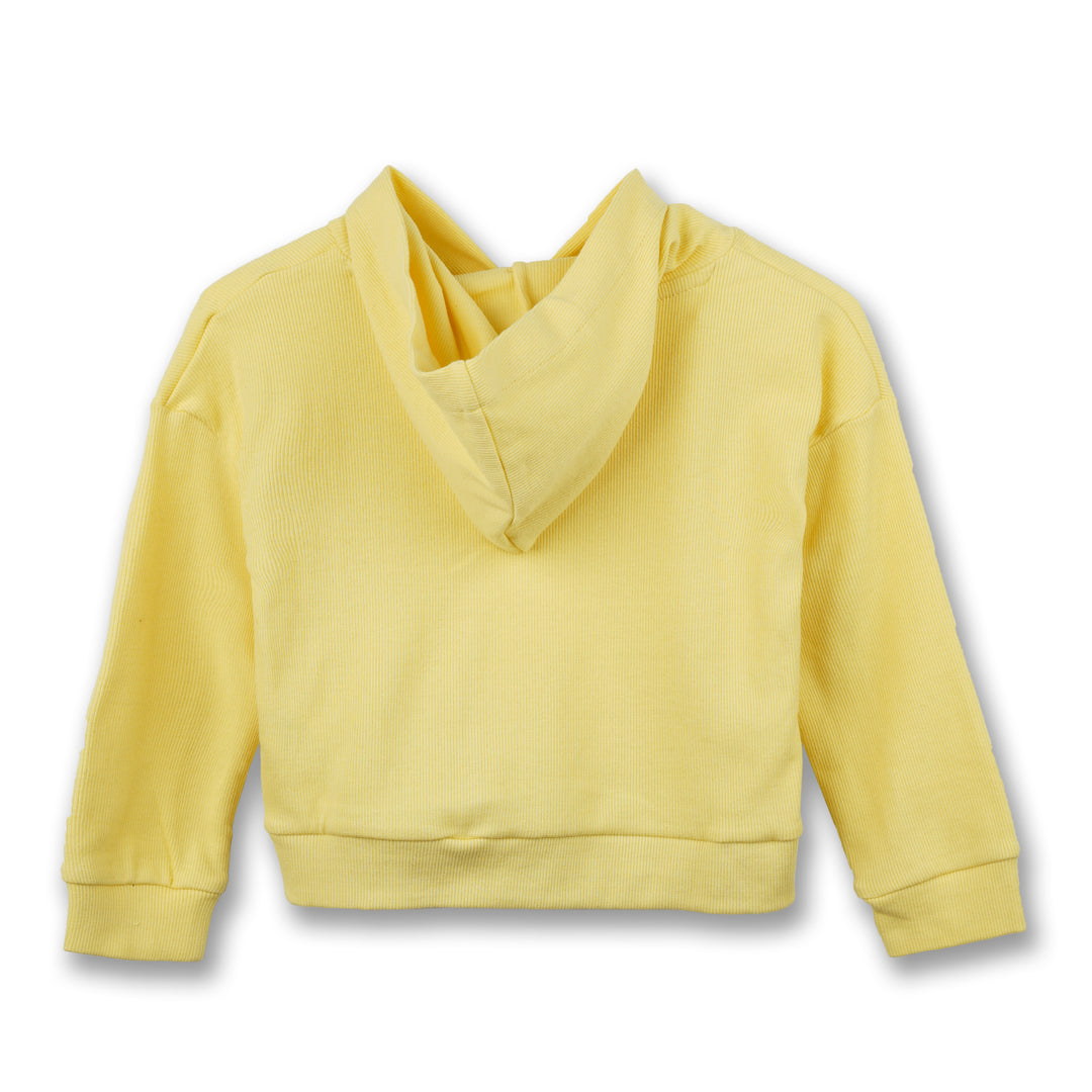 Poney Girls Yellow 2-piece Hoodie & Shorts Set