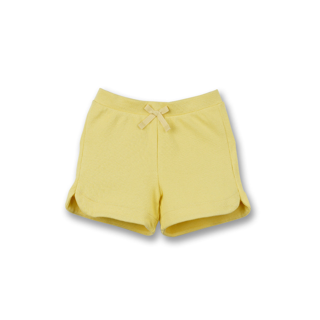 Poney Girls Yellow 2-piece Hoodie & Shorts Set