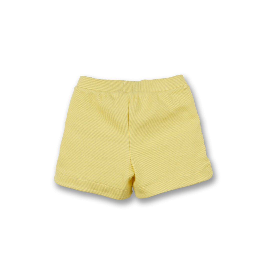 Poney Girls Yellow 2-piece Hoodie & Shorts Set
