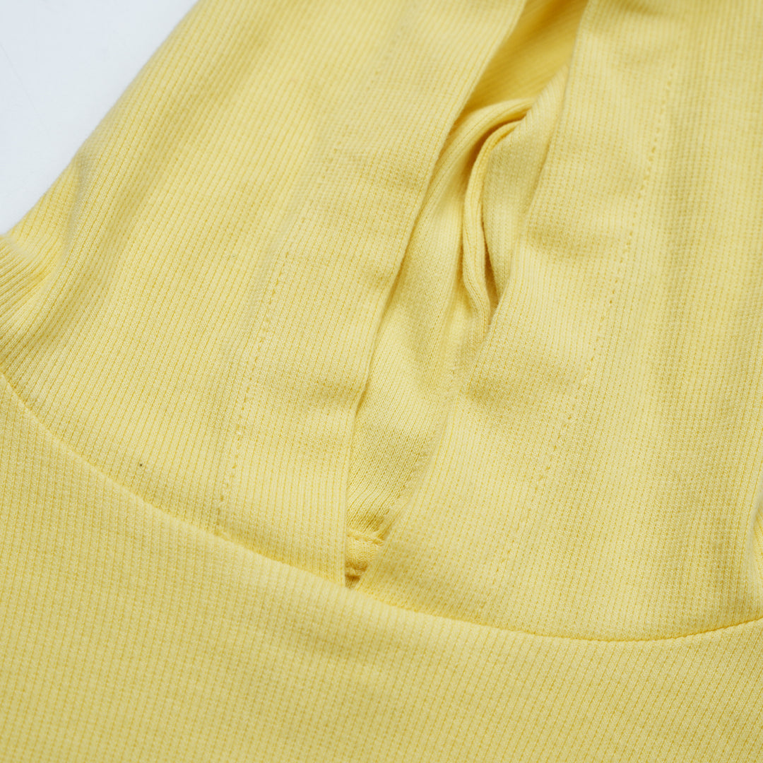 Poney Girls Yellow 2-piece Hoodie & Shorts Set