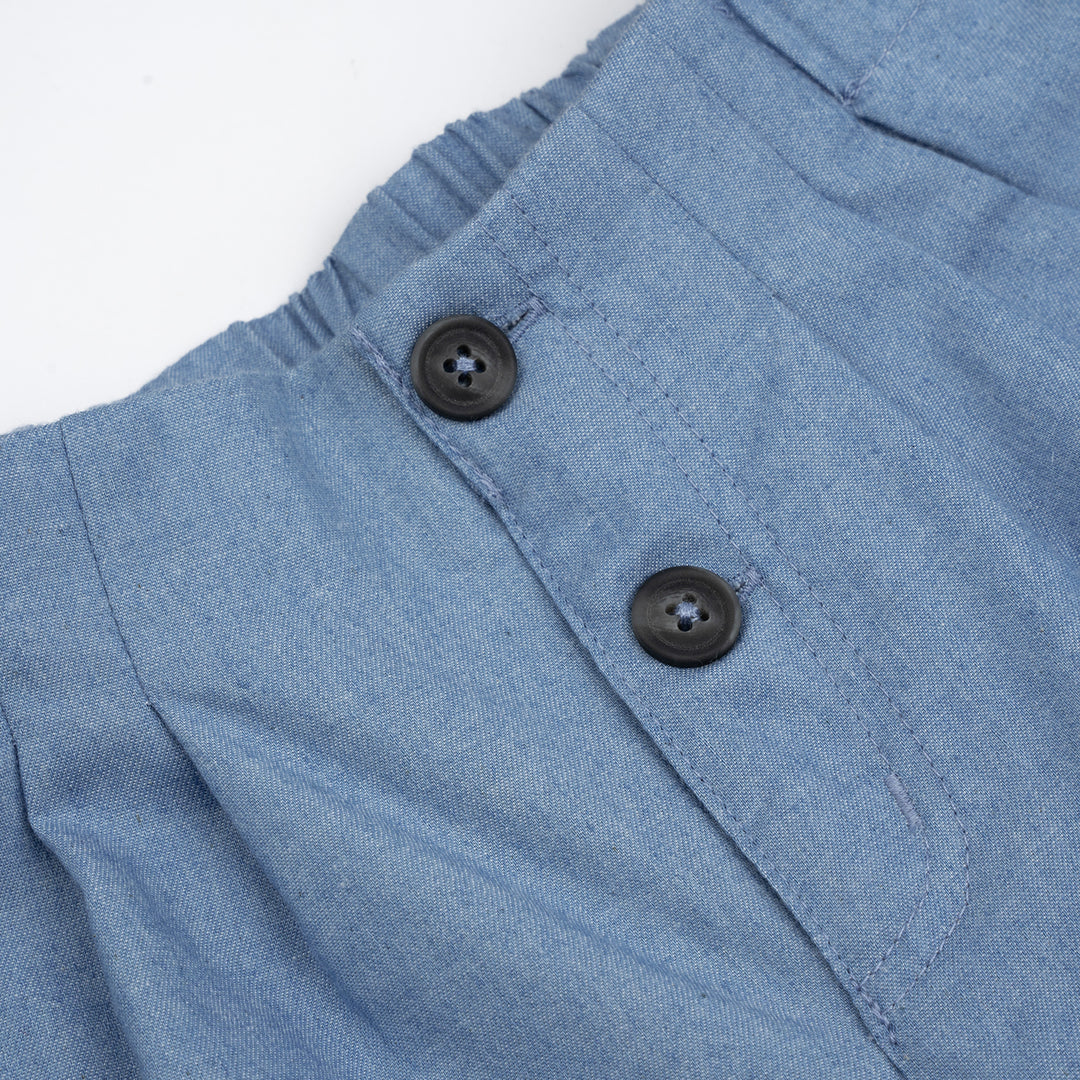 Poney Girls Denim Buttoned Trousers