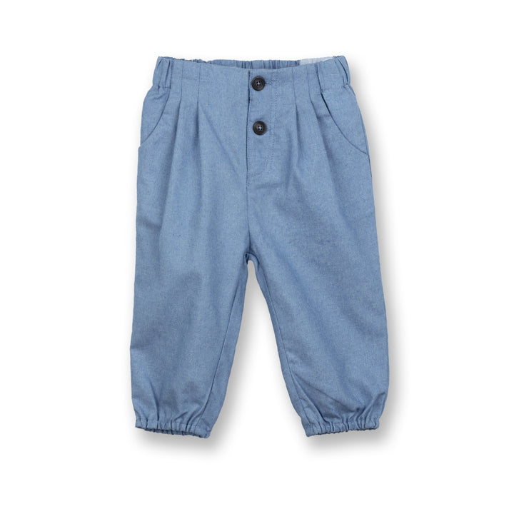 Poney Girls Denim Buttoned Trousers