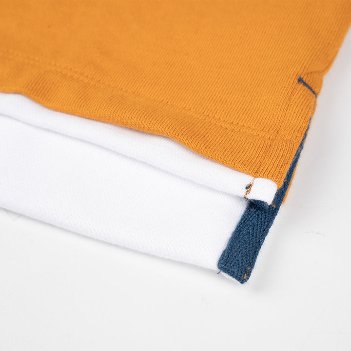 Poney Boys Orange Oversized Round Neck Short Sleeve Tee