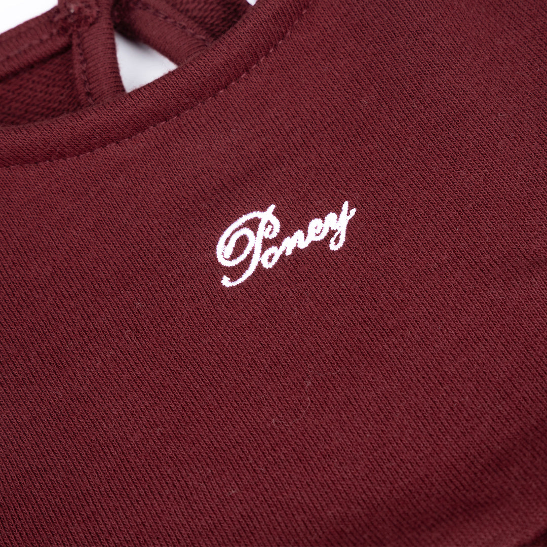 Poney Girls Maroon Sleeveless Dress