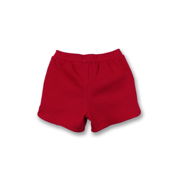 Poney Girls Red 2-piece Hoodie & Shorts Set
