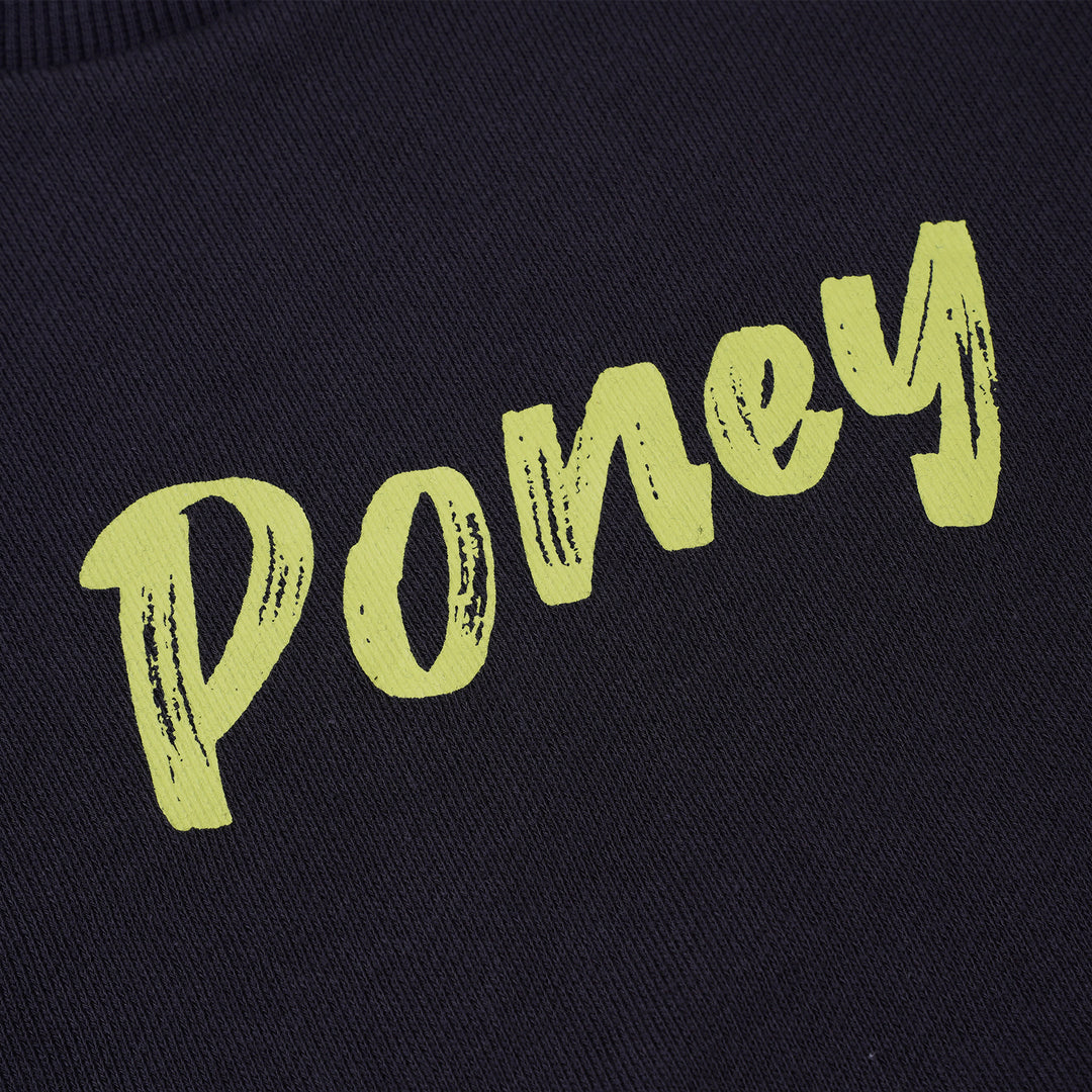 Poney Girls Grey Cropped Sweatshirt