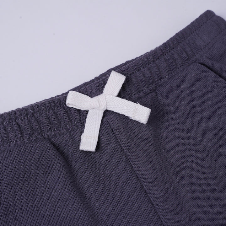 Poney Girls Dark Grey Shorts with Bow Ribbon