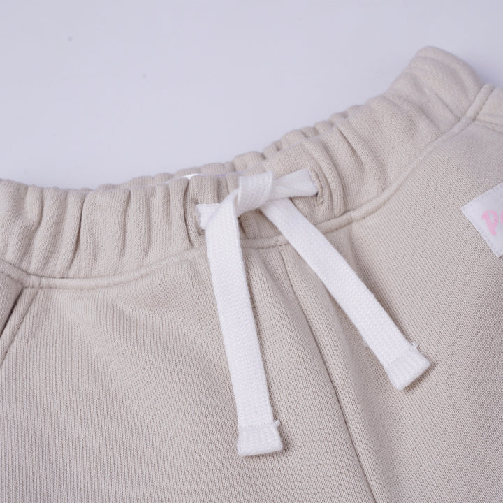 Poney Girls Khaki Jogger Pants with Drawstrings