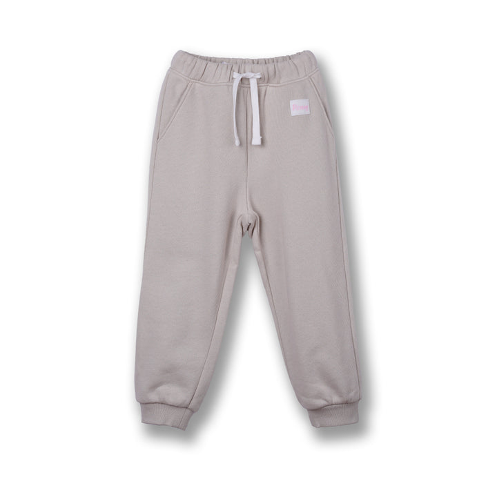 Poney Girls Khaki Jogger Pants with Drawstrings