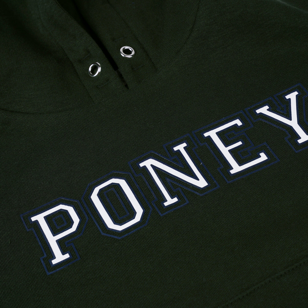 Poney Boys Green Poney Hooded Sweatshirt