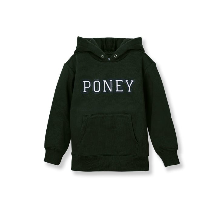 Poney Boys Green Poney Hooded Sweatshirt