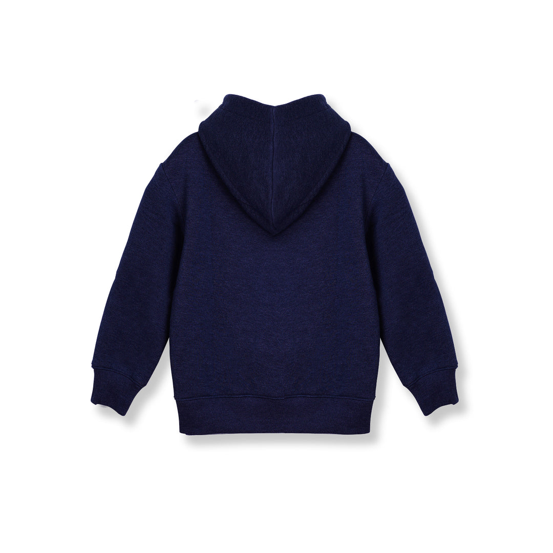 Poney Boys Navy Poney Hooded Sweatshirt