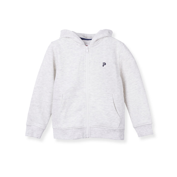 Poney Boys Melange Zipper Hooded Jacket