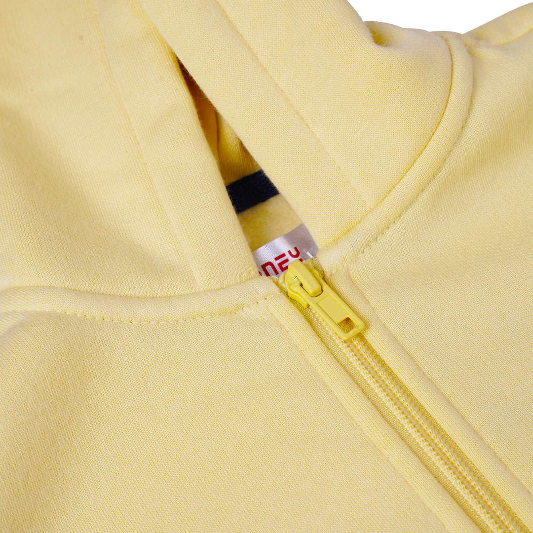 Poney Boys Yellow Zipper Hooded Jacket