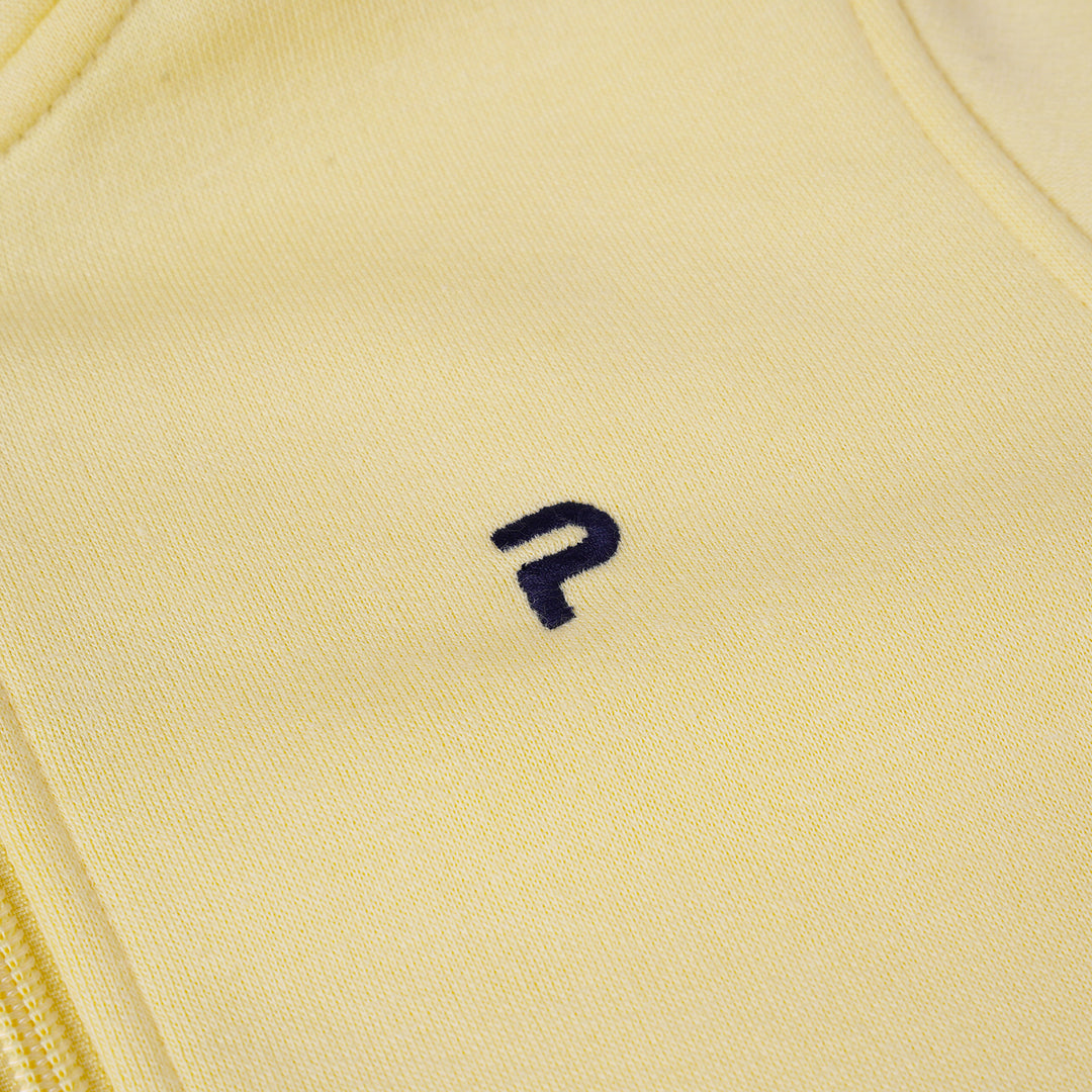 Poney Boys Yellow Zipper Hooded Jacket