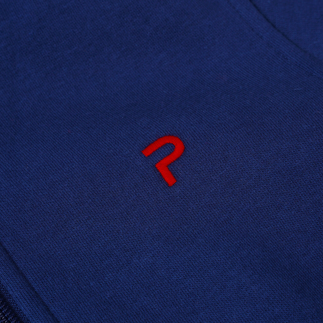 Poney Boys Blue Zipper Hooded Jacket