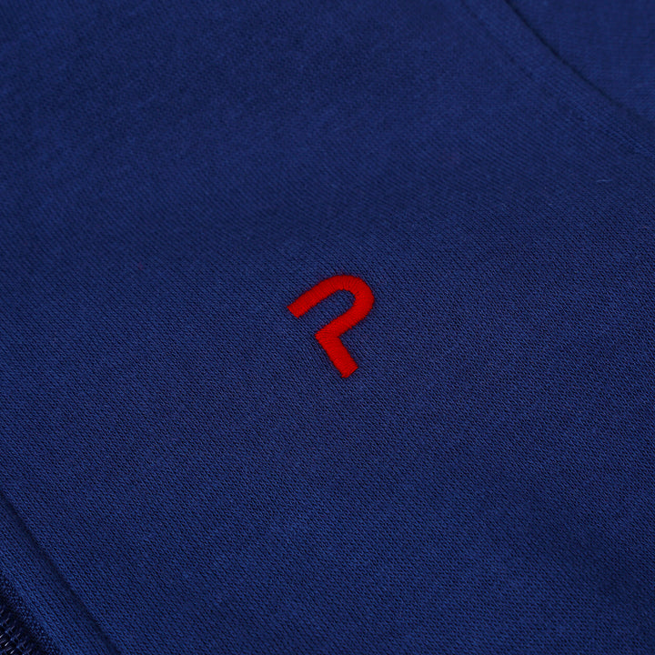 Poney Boys Blue Zipper Hooded Jacket