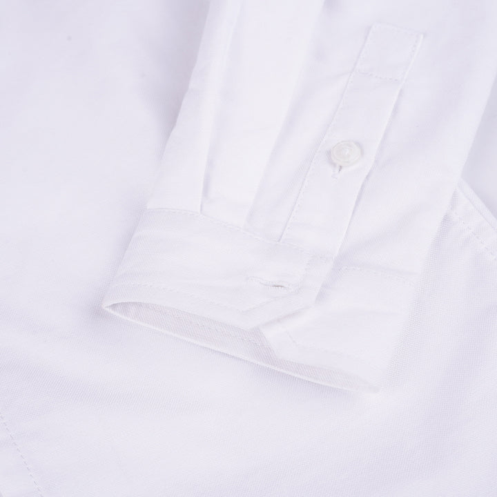 Poney Boys White Oxford Long Sleeve Shirt with Bow Tie