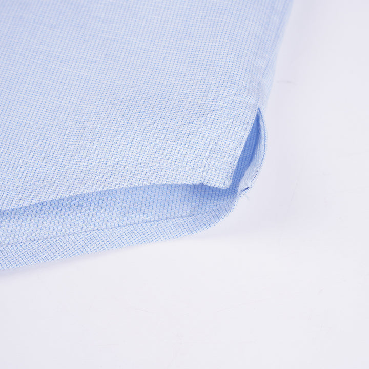 Poney Boys Blue Stand-up Collared Long Sleeve Shirt