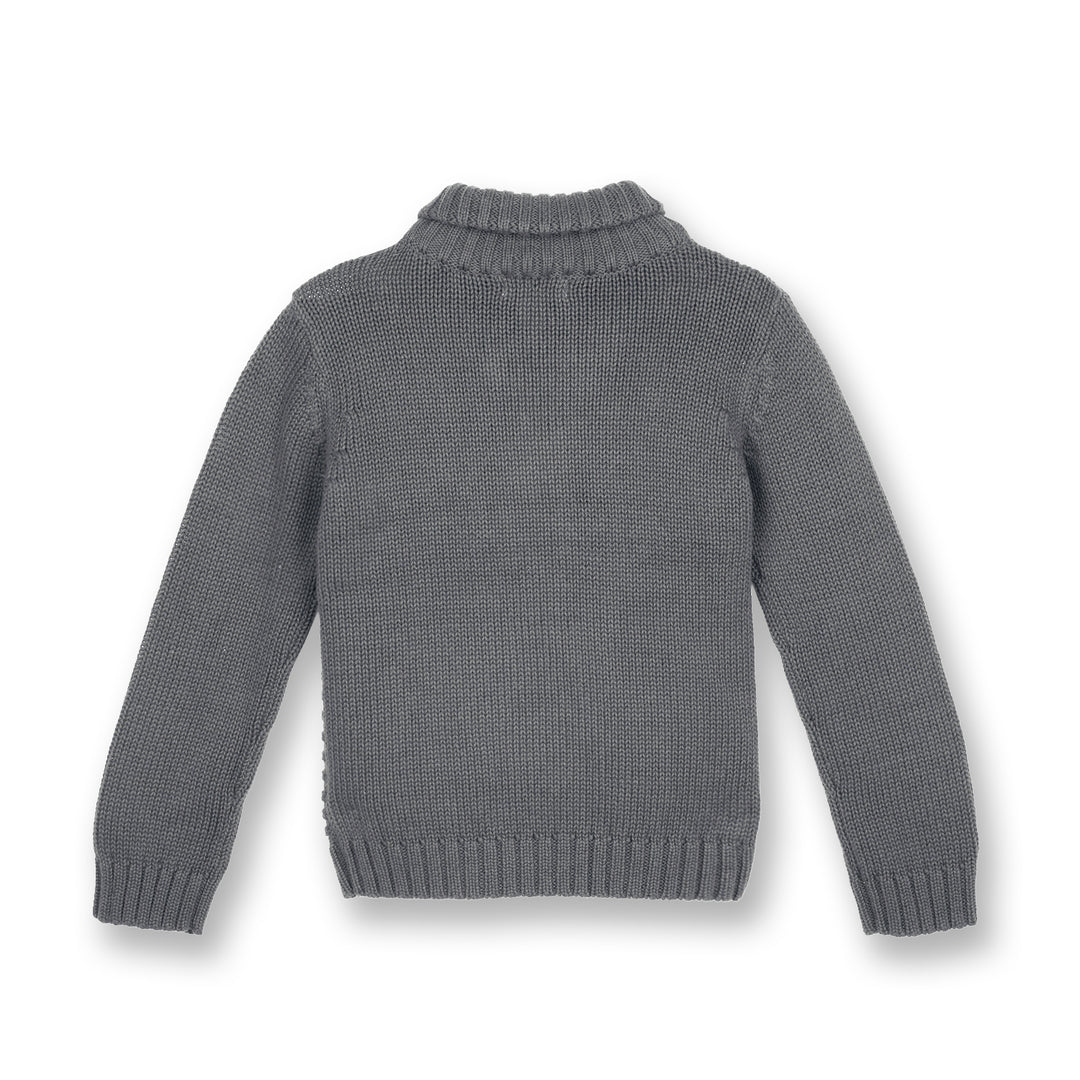Poney Boys Melange Cable Knit Sweater