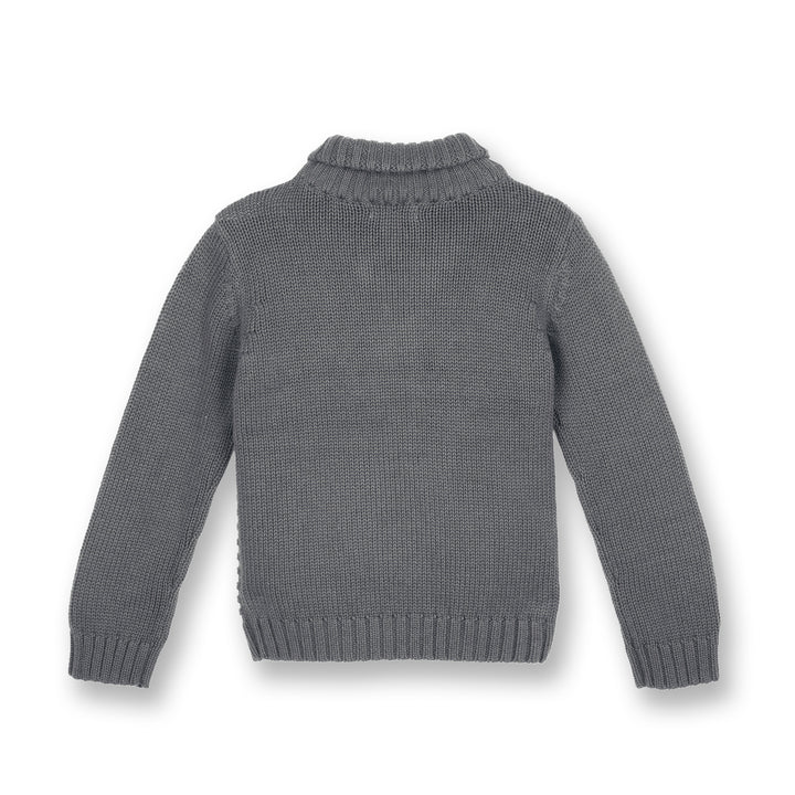 Poney Boys Melange Cable Knit Sweater