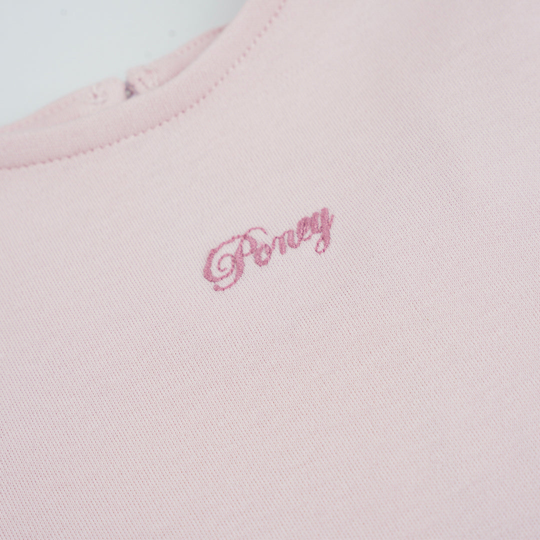 Poney Girls Fuchsia Cheeky Pink Short Sleeve Dress