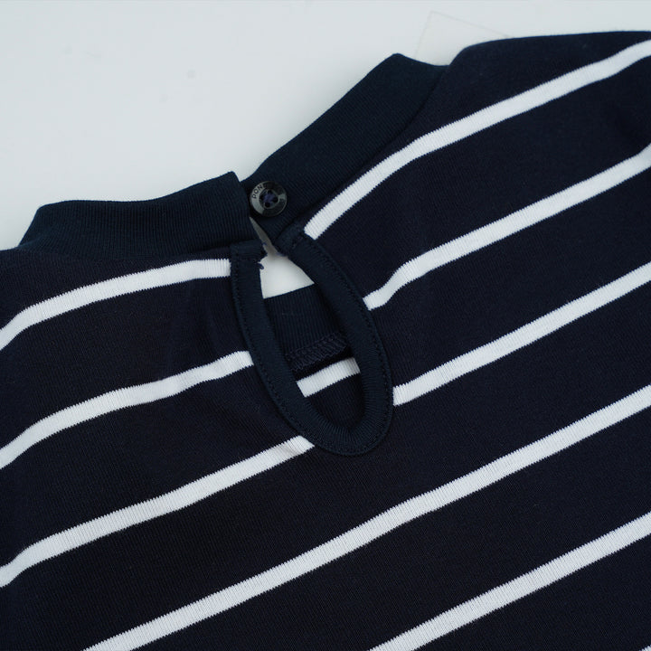 Poney Girls Navy Blue Onyx Short Sleeve Dress