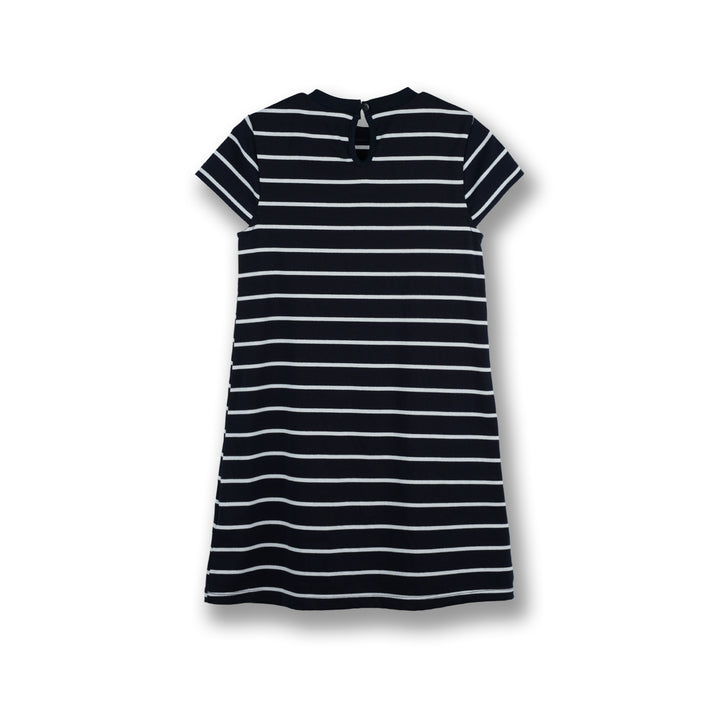 Poney Girls Navy Blue Onyx Short Sleeve Dress