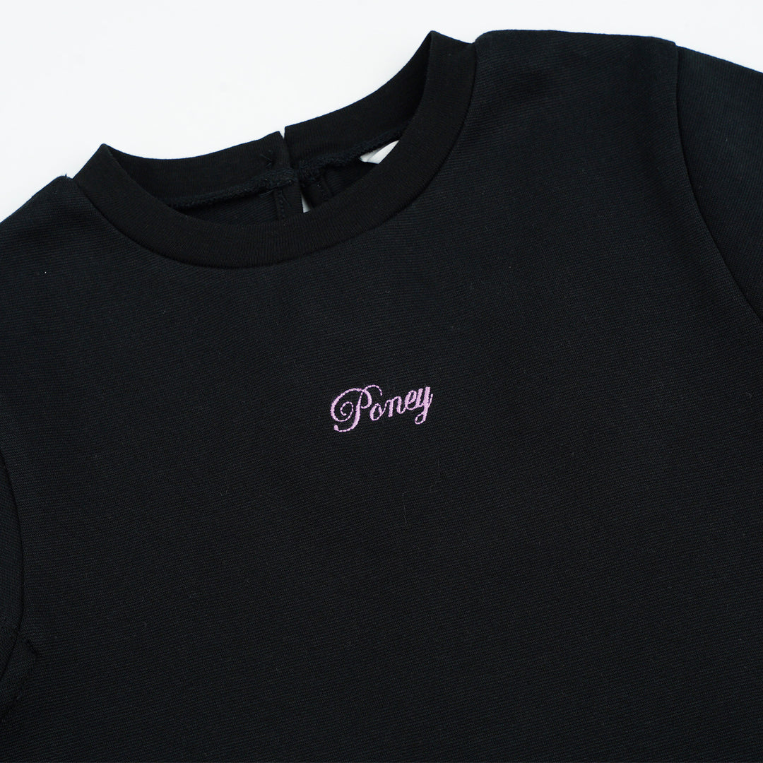 Poney Girls Black Beauty Short Sleeve Dress