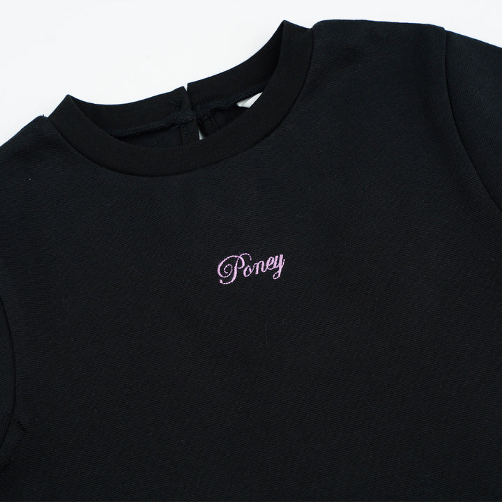 Poney Girls Black Beauty Short Sleeve Dress