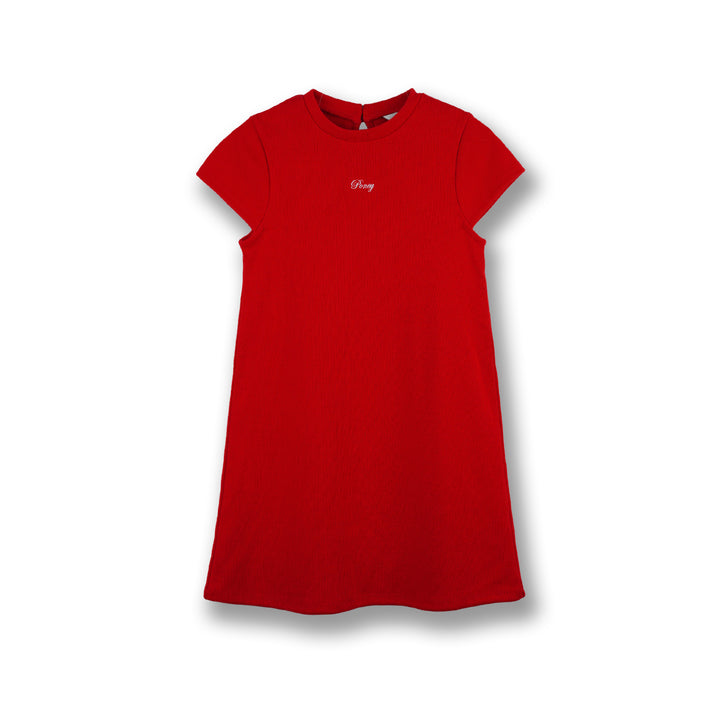 Poney Girls Red Stunning Short Sleeve Dress