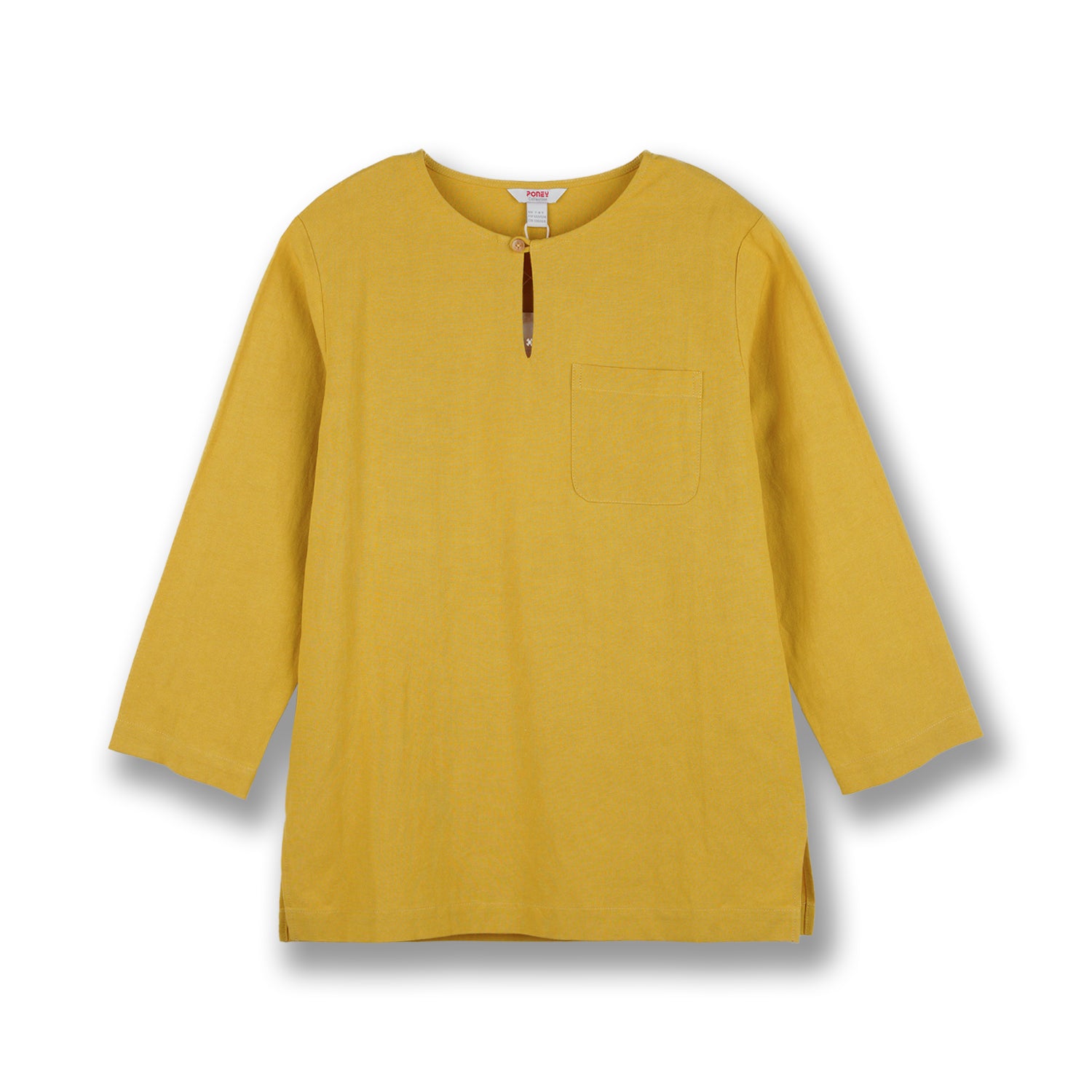 Dainty Horse - Full Print Boy Collar Shirt in Yellow main image 1