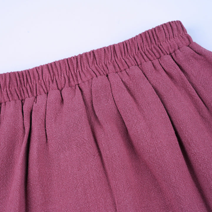 Poney Girls Fuchsia Gathered Long Skirt