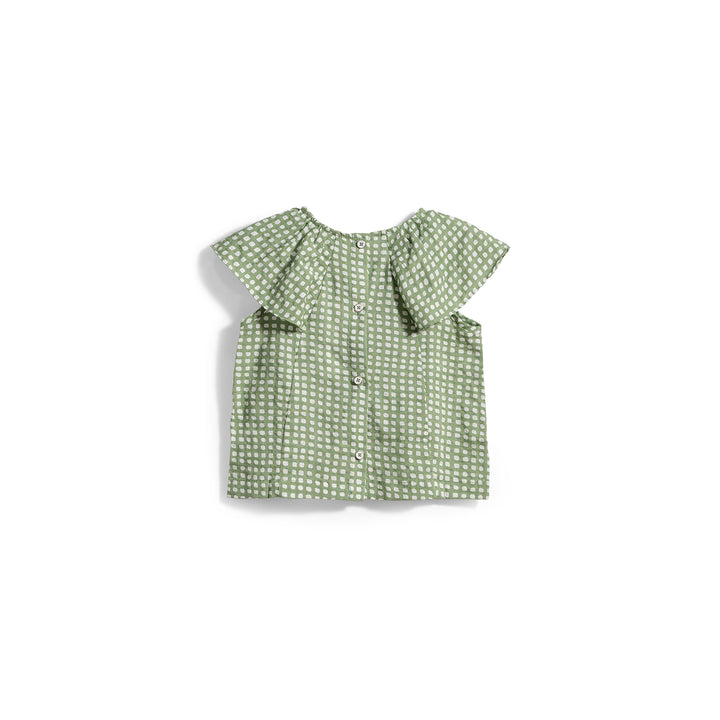 Poney Girls Printed Ruffle Blouse