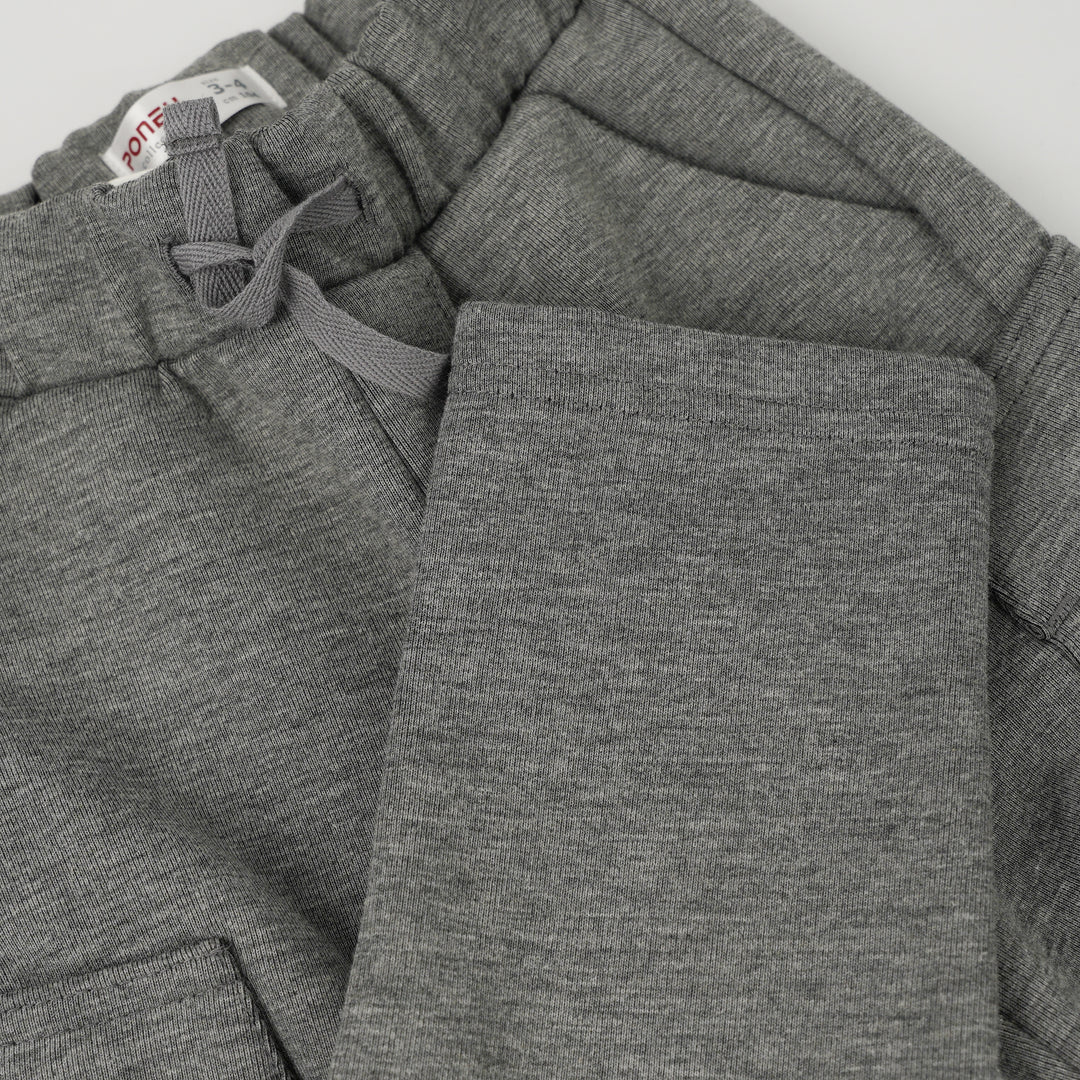 Poney Boys Grey Cargo Long Pants
