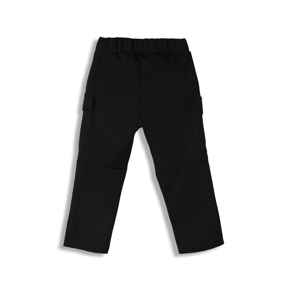 Poney Boys Black Cargo Long Pants