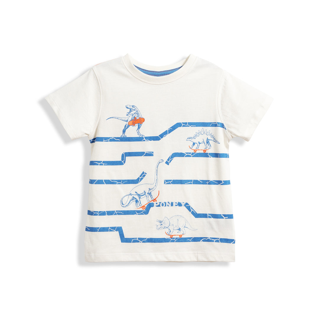 Poney Dino on the Move Boys Short Sleeve Tee