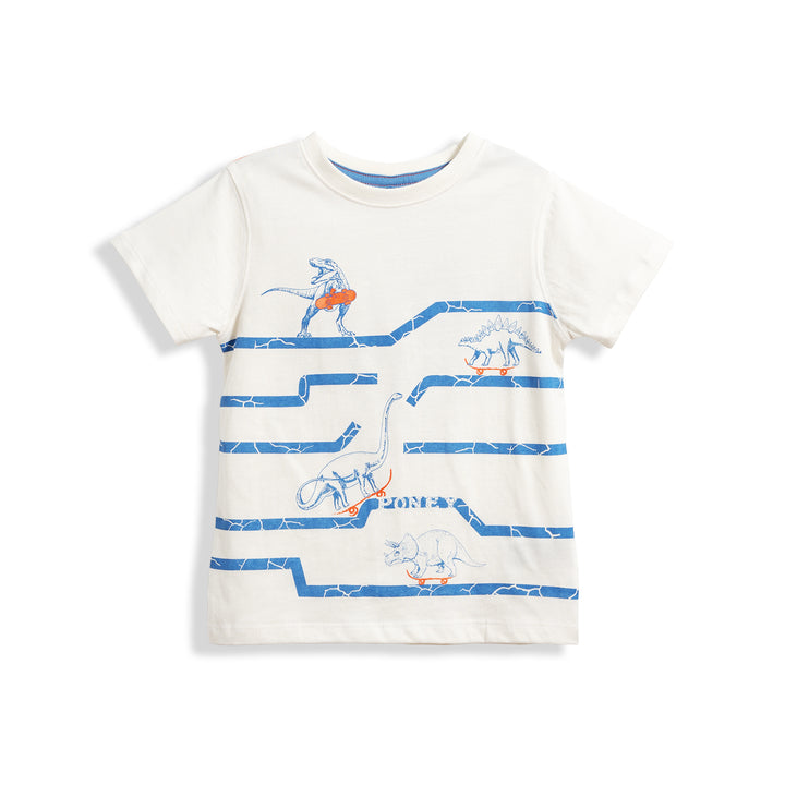 Poney Dino on the Move Boys Short Sleeve Tee