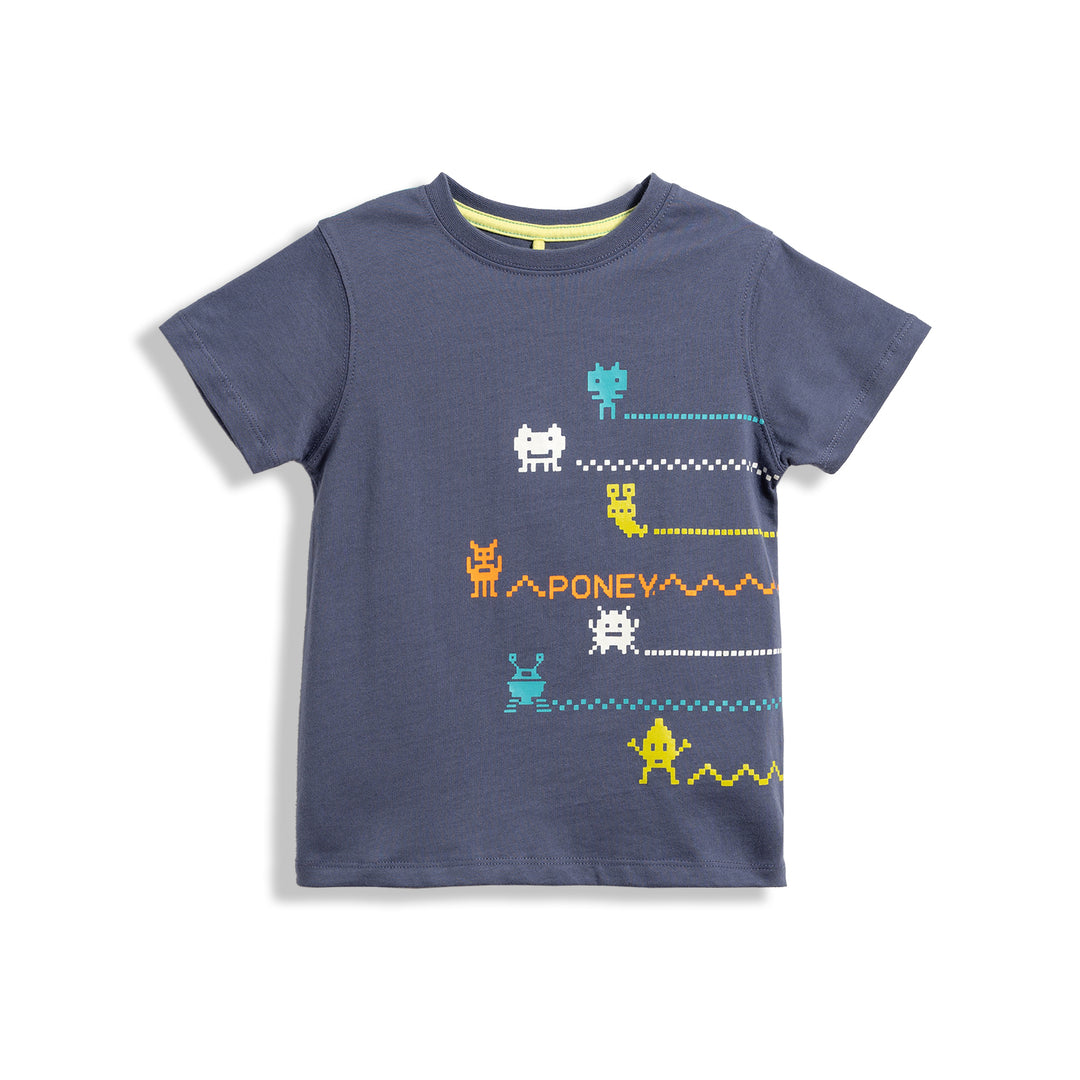 Poney Pixel Monster Boys Short Sleeve Tee