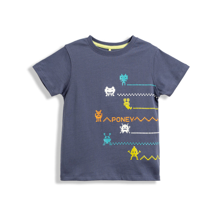 Poney Pixel Monster Boys Short Sleeve Tee