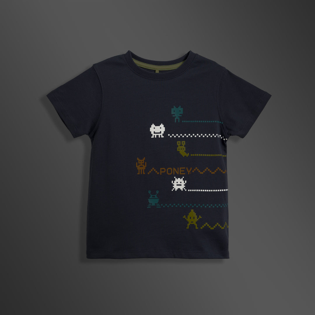 Poney Pixel Monster Boys Short Sleeve Tee