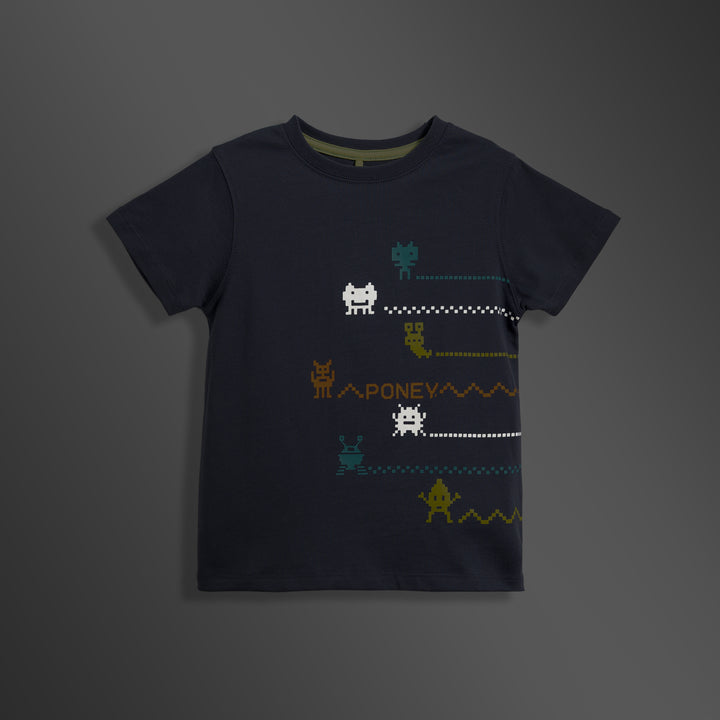 Poney Pixel Monster Boys Short Sleeve Tee